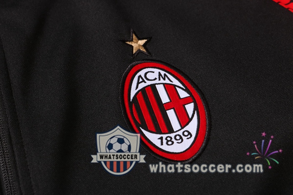 AC Milan Black Red Tracksuit 2020-2021