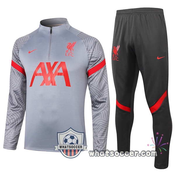FC Liverpool Light Gray Tracksuit 2020-2021
