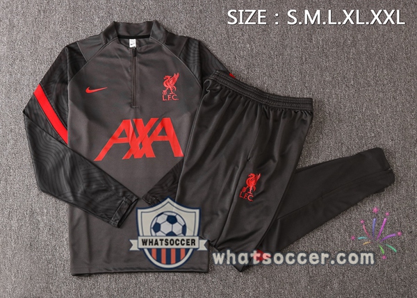 FC Liverpool Dark Gray Tracksuit 2020-2021
