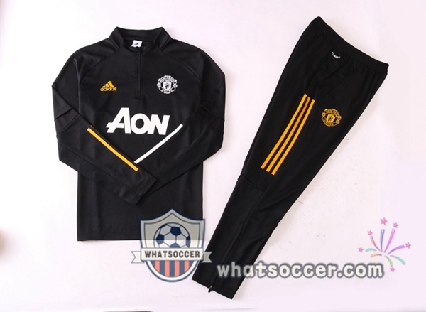 Manchester United Black Tracksuit 2020-2021