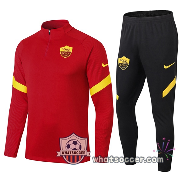 AS Roma Red Yellow Tracksuit 2020-2021