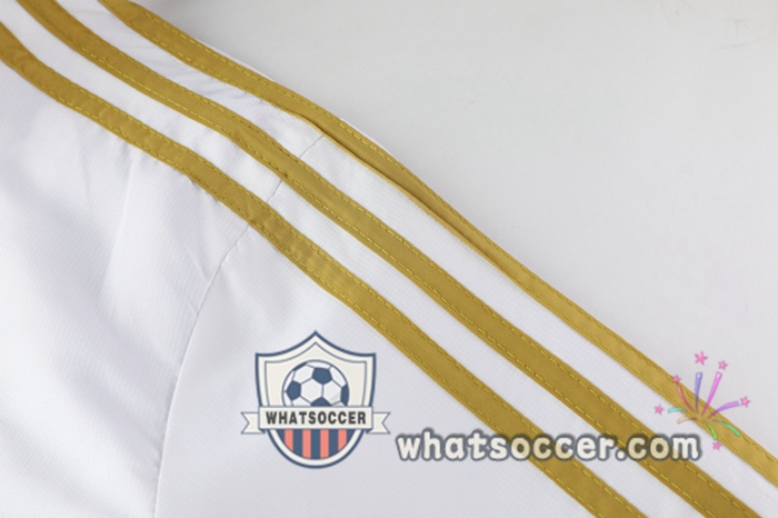 Real Madrid White Windbreaker Hoodie 2020-2021