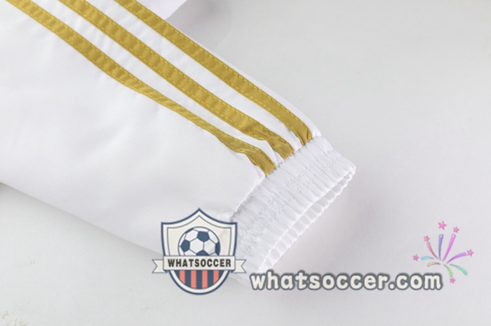 Real Madrid White Windbreaker Hoodie 2020-2021