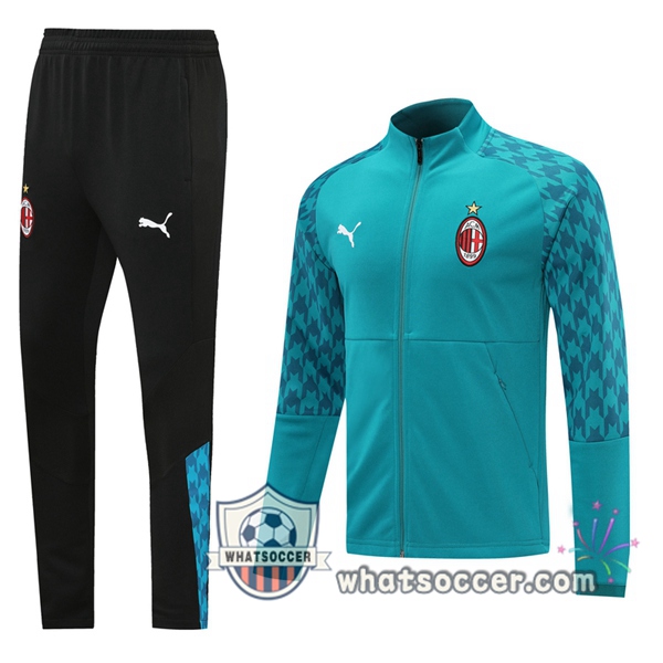 AC Milan Blue Training Jacket 2020-2021