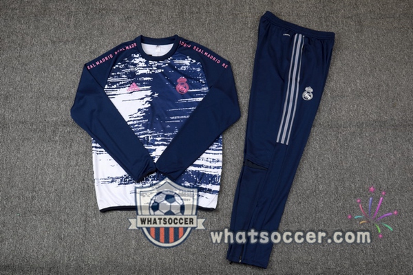 Real Madrid Blue White Tracksuit 2020-2021