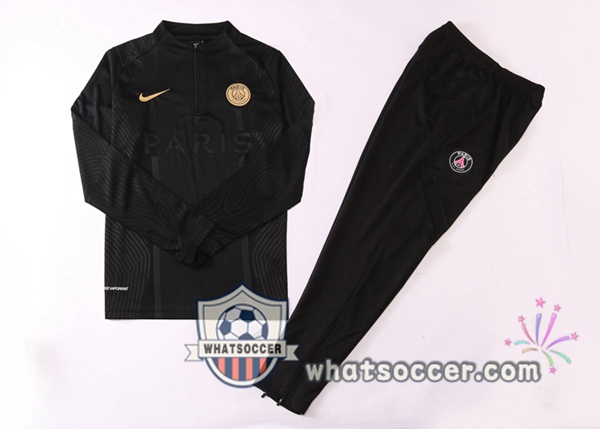Paris PSG Black Tracksuit 2020-2021