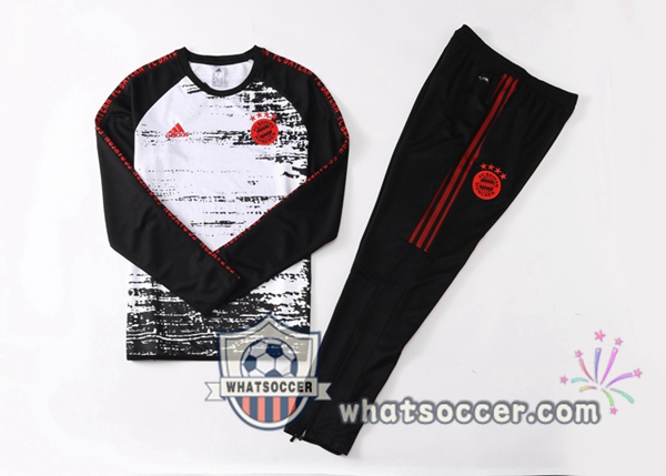 Bayern Munich White Black Tracksuit 2020-2021