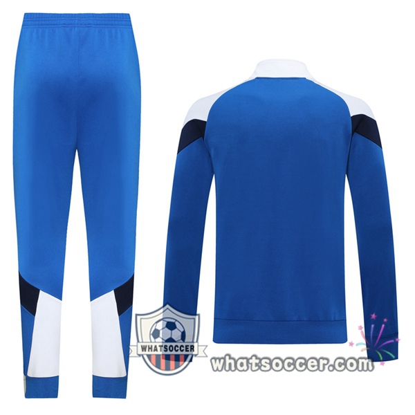 Italy Blue White Training Jacket 2020-2021