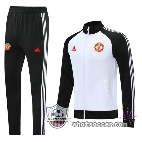 Manchester United White Training Jacket 2020-2021