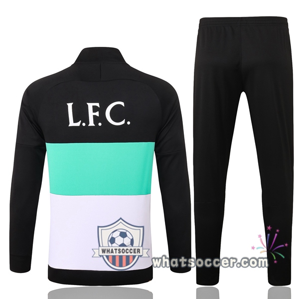 FC Liverpool Black Green White Training Jacket 2020-2021
