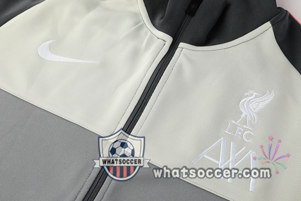 FC Liverpool Gray Black Training Jacket 2020-2021
