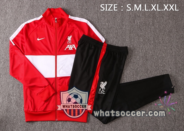 FC Liverpool Red White Training Jacket 2020-2021