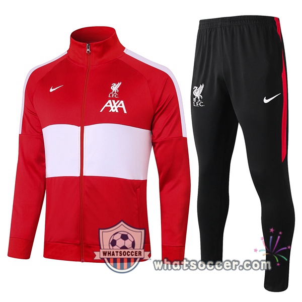 FC Liverpool Red White Training Jacket 2020-2021