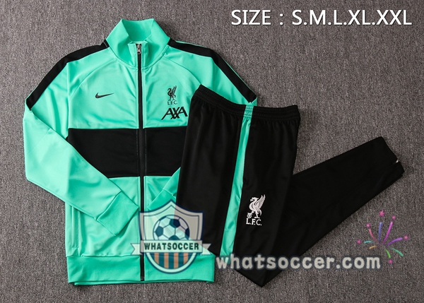 FC Liverpool Green Black Training Jacket 2020-2021