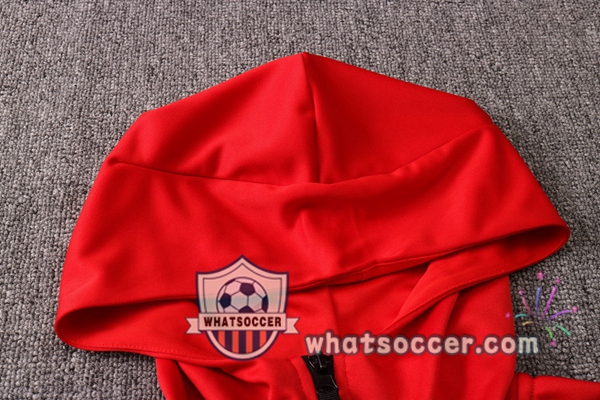 Bayern Munich Black Red Hooded Jacket 2020-2021