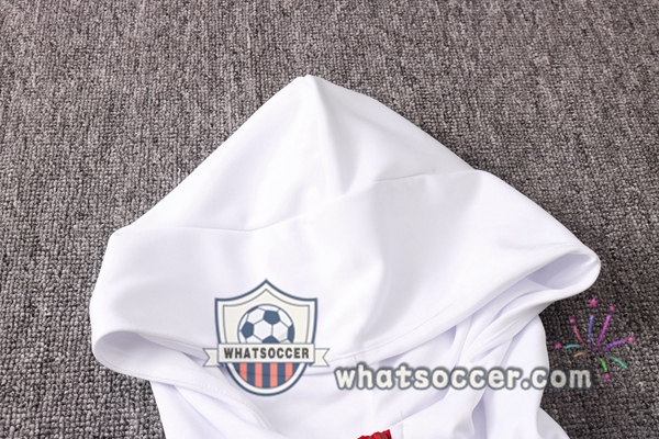 Arsenal Red White Hooded Jacket 2020-2021