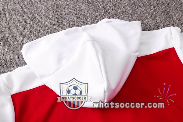 Arsenal Red White Hooded Jacket 2020-2021