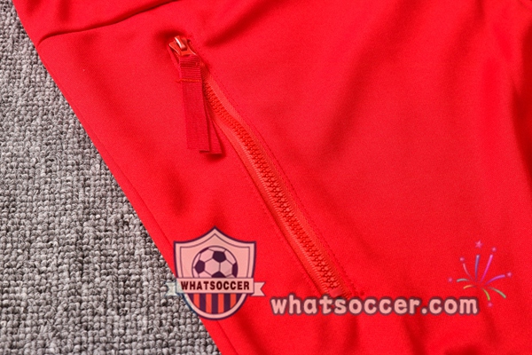 Manchester United Red Black Hooded Jacket 2020-2021
