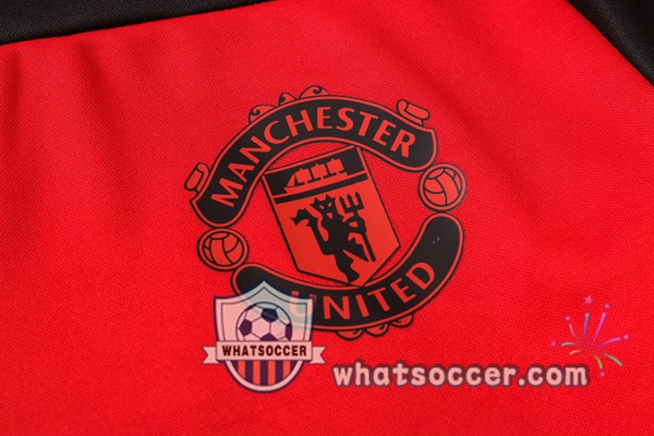 Manchester United Red Black Hooded Jacket 2020-2021