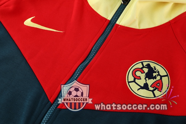 Club America Blue Royal Red Yellow Hooded Jacket 2020-2021