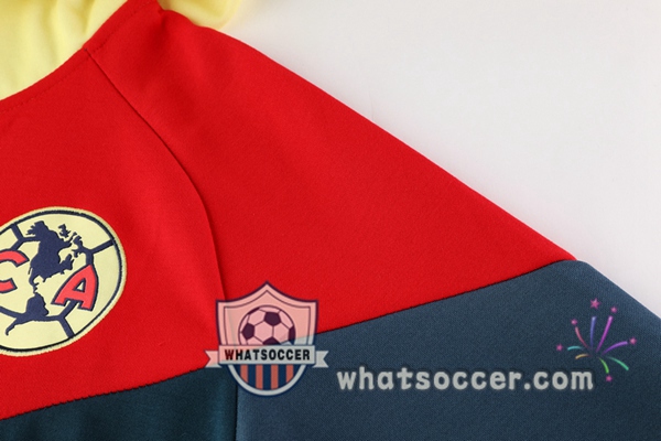 Club America Blue Royal Red Yellow Hooded Jacket 2020-2021