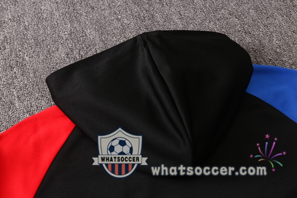 FC Barcelona Black Red Blue Hooded Jacket 2020-2021
