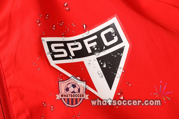 Sao Paulo FC Red Windbreaker Hoodie 2020-2021