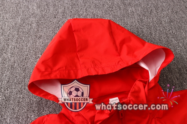Bayern Munich Red Windbreaker Hoodie 2020-2021