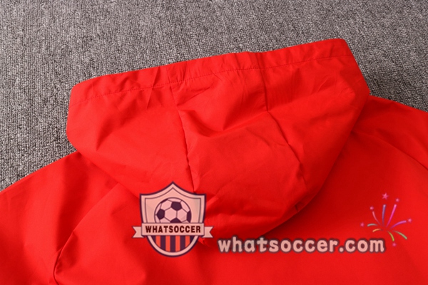 Bayern Munich Red Windbreaker Hoodie 2020-2021