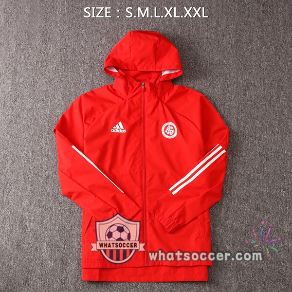 SC Internacional Red Windbreaker Hoodie 2020-2021