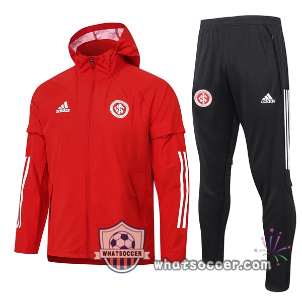 SC Internacional Red Windbreaker Hoodie 2020-2021