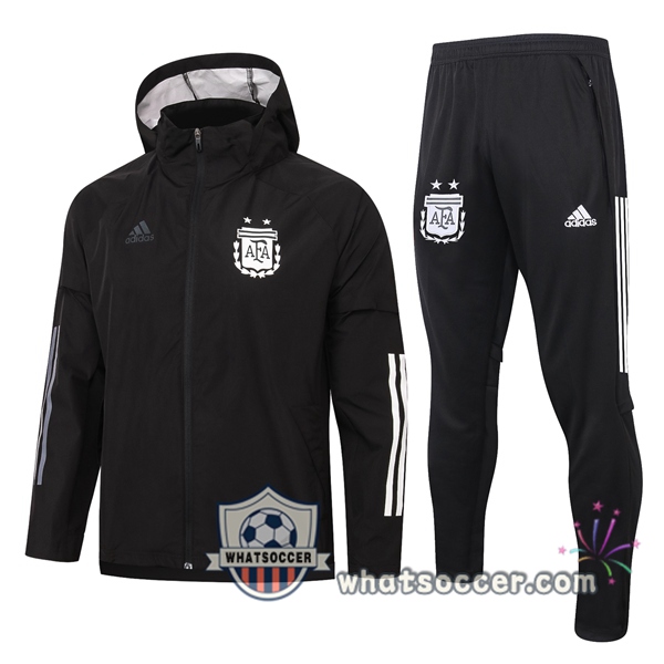 Argentina Black Windbreaker Hoodie 2020-2021
