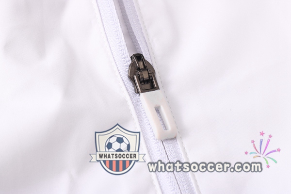 Manchester United White Windbreaker Hoodie 2020-2021