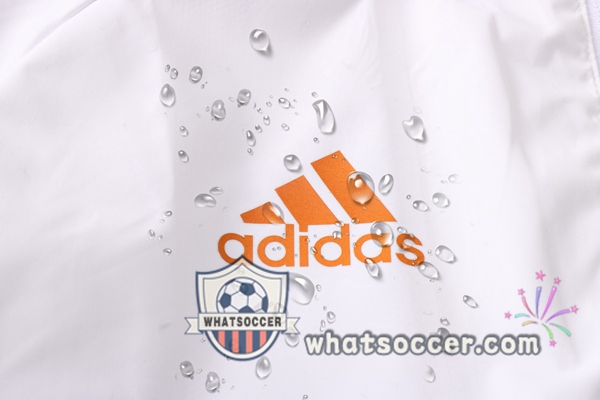 Manchester United White Windbreaker Hoodie 2020-2021