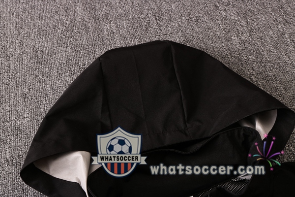 Manchester United Black Windbreaker Hoodie 2020-2021