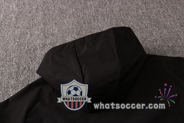 Manchester United Black Windbreaker Hoodie 2020-2021