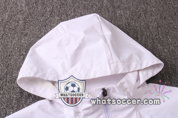 Juventus White Windbreaker Hoodie 2020-2021