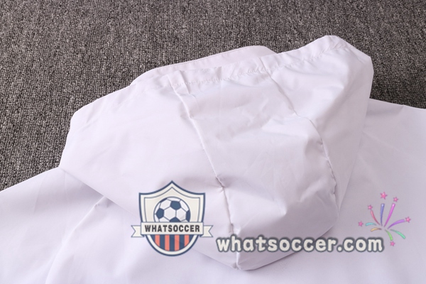 Juventus White Windbreaker Hoodie 2020-2021