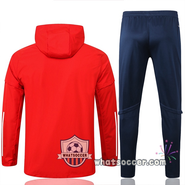 Juventus Red Windbreaker Hoodie 2020-2021