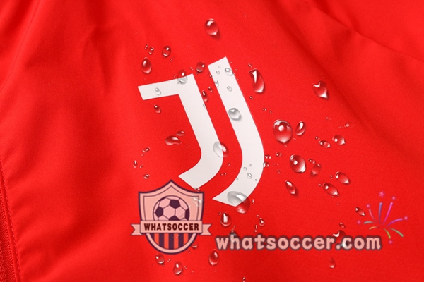 Juventus Red Windbreaker Hoodie 2020-2021