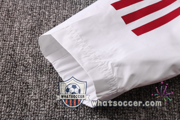Real Madrid White Windbreaker Hoodie 2020-2021