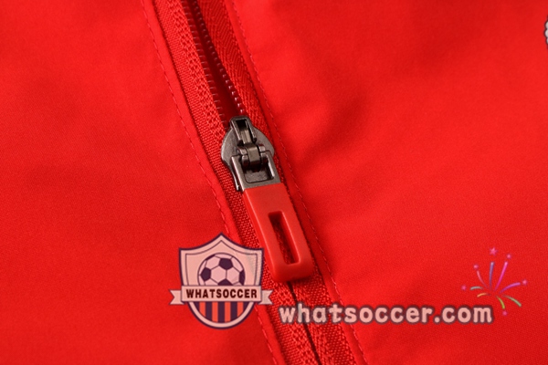 Real Madrid Red Windbreaker Hoodie 2020-2021