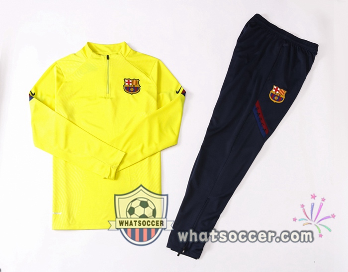 FC Barcelona Yellow Tracksuit 2020-2021
