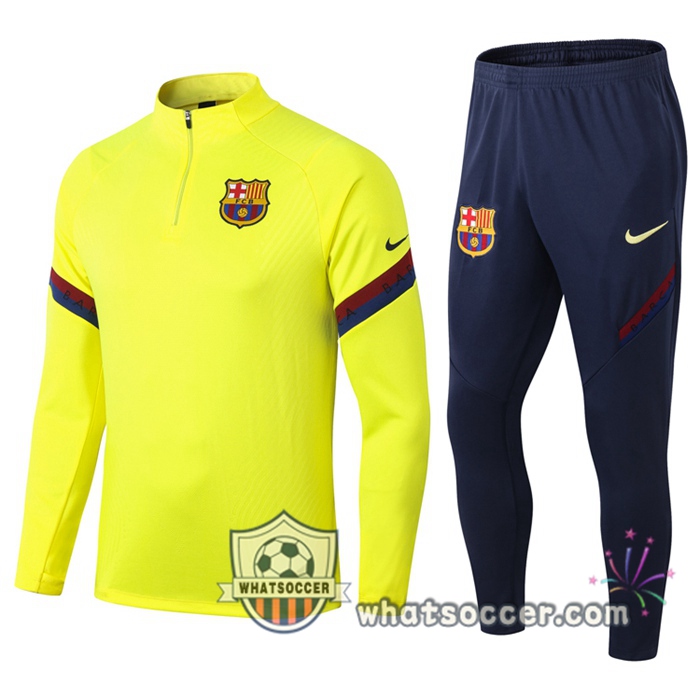FC Barcelona Yellow Tracksuit 2020-2021