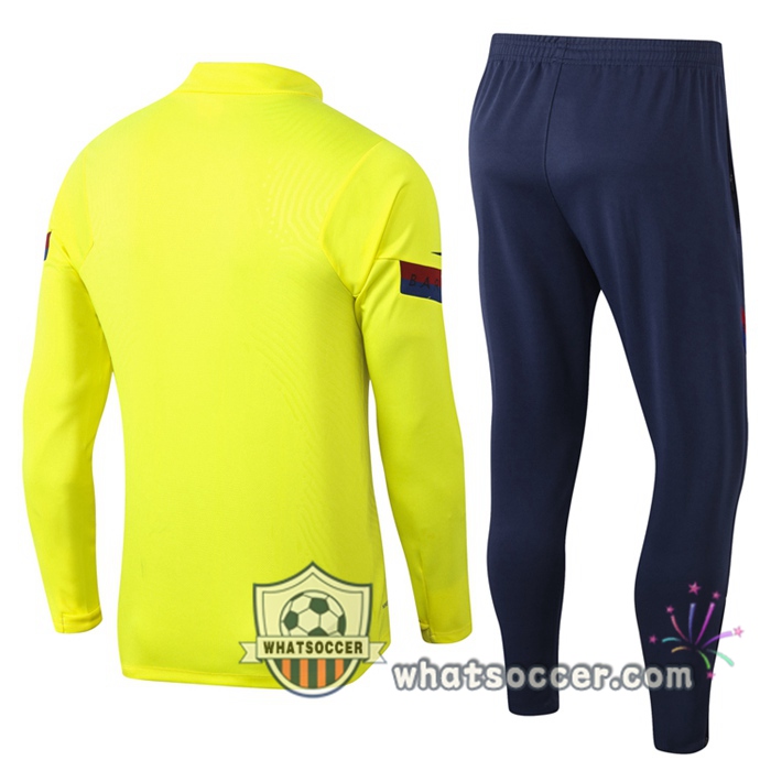 FC Barcelona Yellow Tracksuit 2020-2021