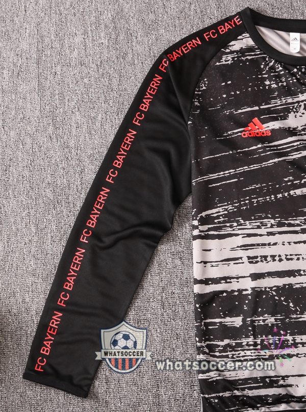 Survetement Foot Bayern Munich Black Gray Tracksuit 2020-2021