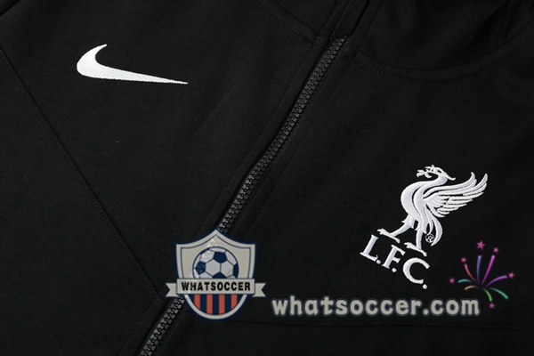 FC Liverpool Black Hooded Jacket 2020-2021