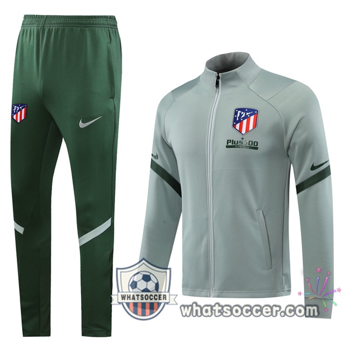 Atletico Madrid Gray Training Jacket 2020-2021
