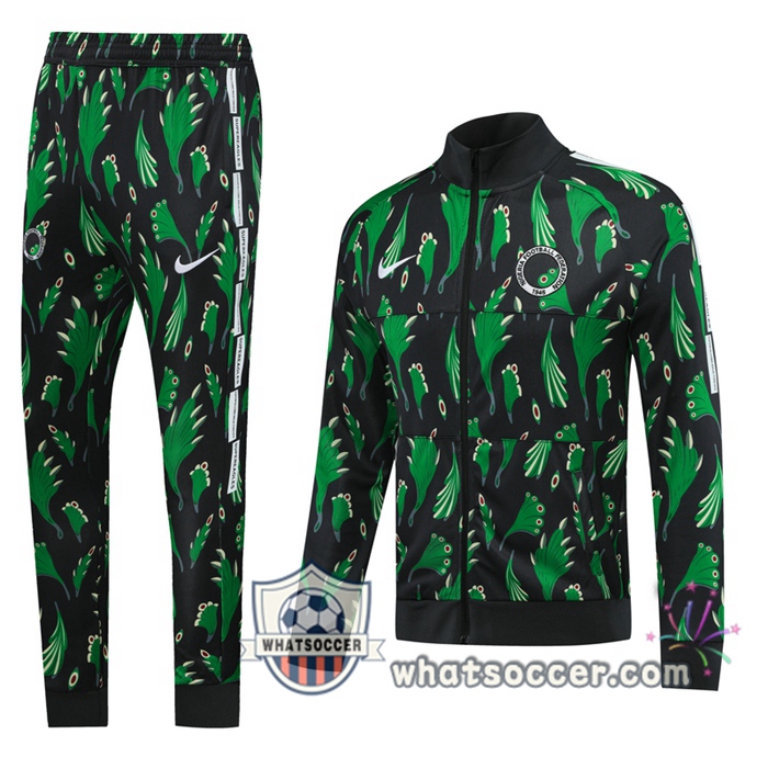 Nigeria Black Green Training Jacket 2020-2021