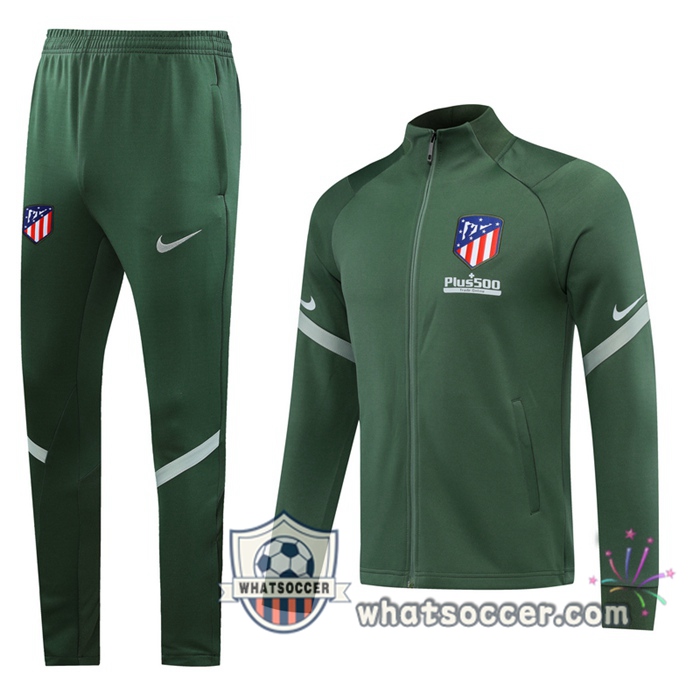 Atletico Madrid Green Training Jacket 2020-2021
